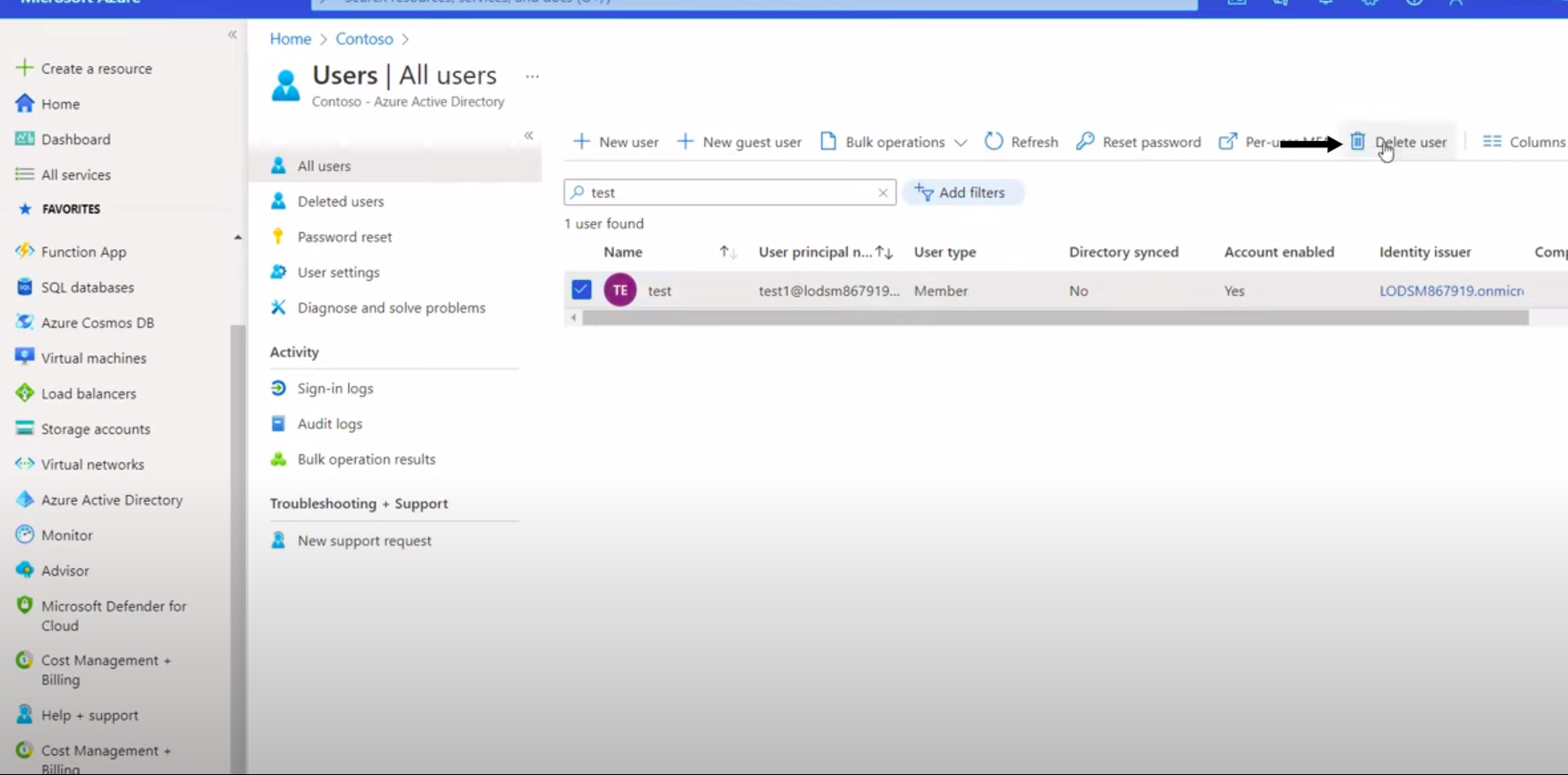 Delete User (Optional)